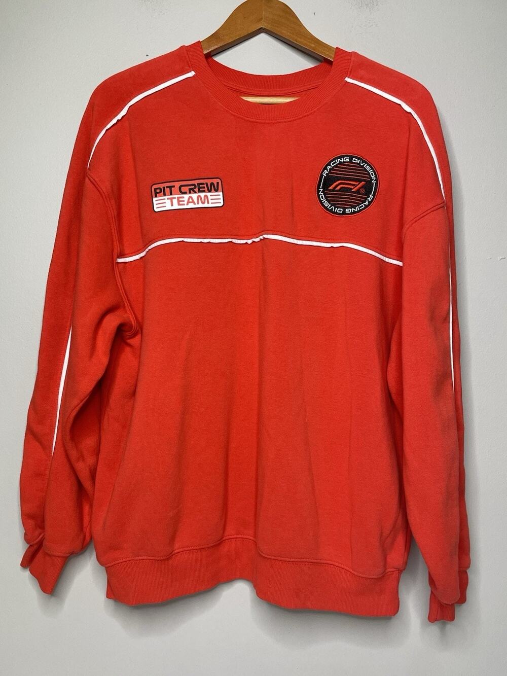 Formula 1 F1 Pit Crew Sweatshirt Men’s XL Red Racing Hybrid Apparel